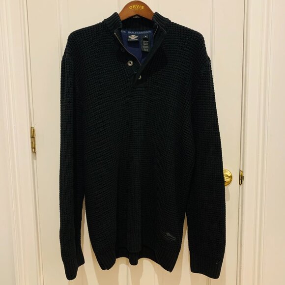 Harley-Davidson Other - Vintage 90s Harley Davidson Knit Sweater A Legend Since 1903 size XL